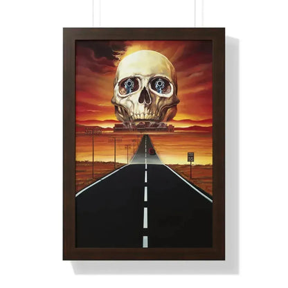 GHOST TOWN (TEASER) 1988 - Framed Movie Poster 16″ x 24″ Walnut - The Sticker Space