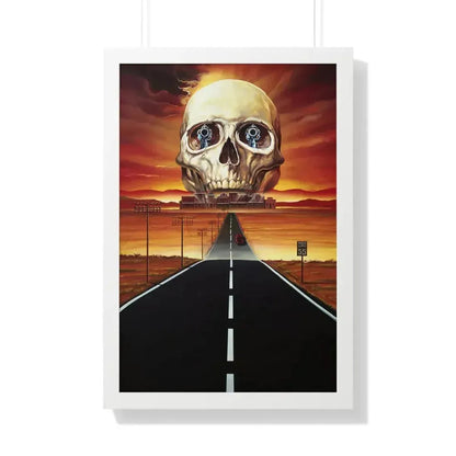 GHOST TOWN (TEASER) 1988 - Framed Movie Poster 20" x 30" White - The Sticker Space