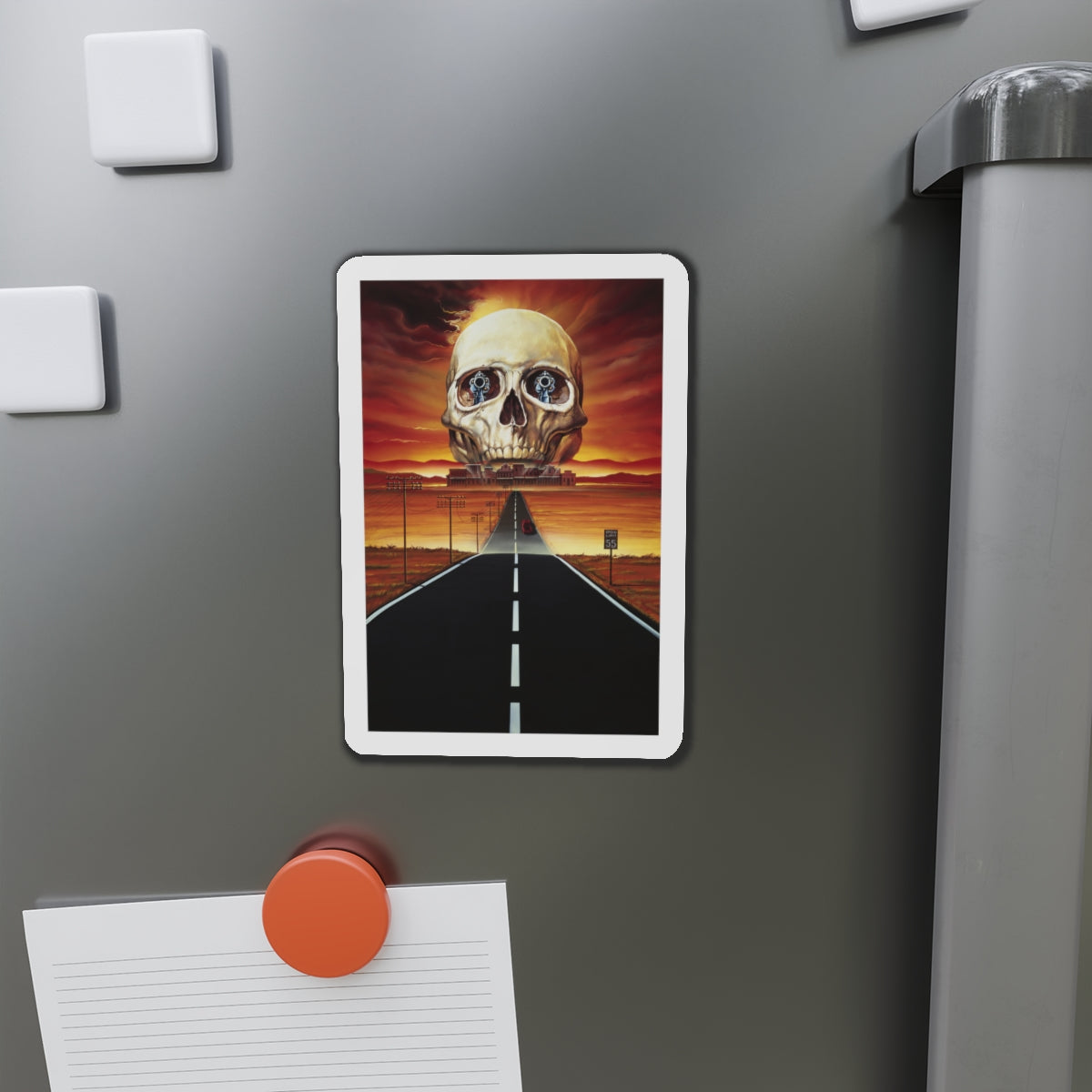 GHOST TOWN (TEASER) 1988 Movie Poster - Die-Cut Magnet-The Sticker Space