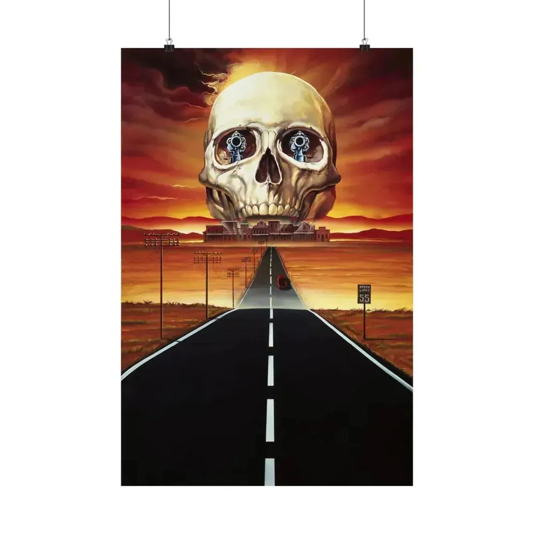 GHOST TOWN (TEASER) 1988 - Paper Movie Poster 20″ x 30″ Matte - The Sticker Space