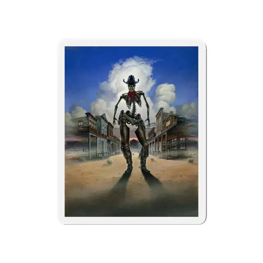 GHOST TOWN (TEASER 2) 1988 Movie Poster - Refrigerator Magnet 6 Inch - The Sticker Space