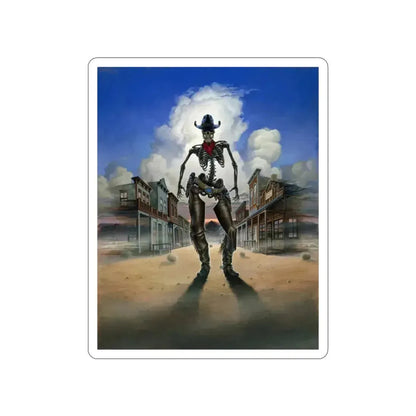 GHOST TOWN (TEASER 2) 1988 Movie Poster STICKER Vinyl Die-Cut Decal 2 Inch - The Sticker Space