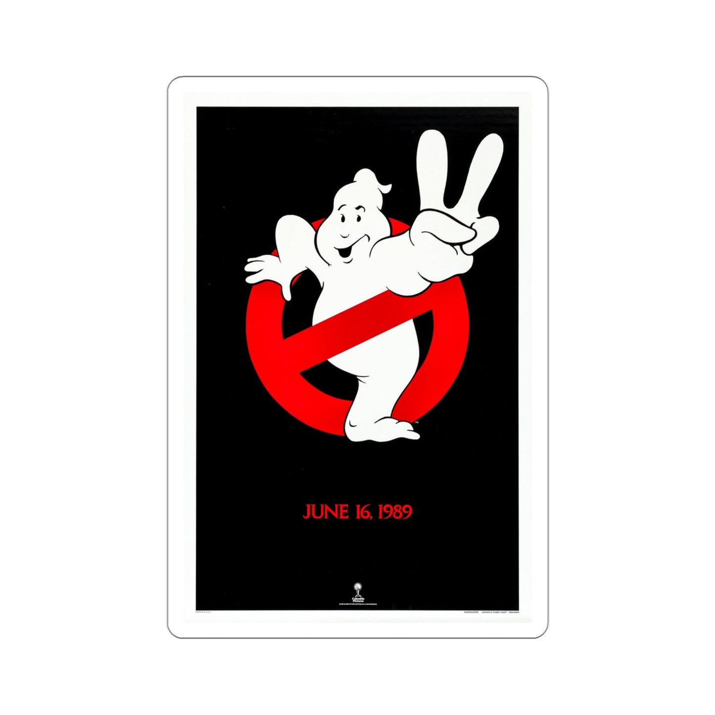 Ghostbusters II 1989 Movie Poster STICKER Vinyl Die-Cut Decal-4 Inch-The Sticker Space