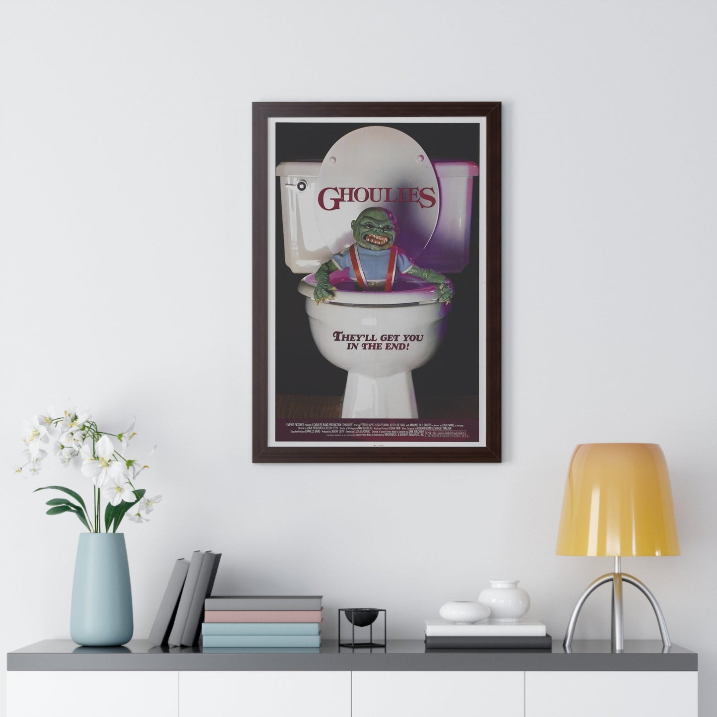 GHOULIES 1985 - Framed Movie Poster-The Sticker Space