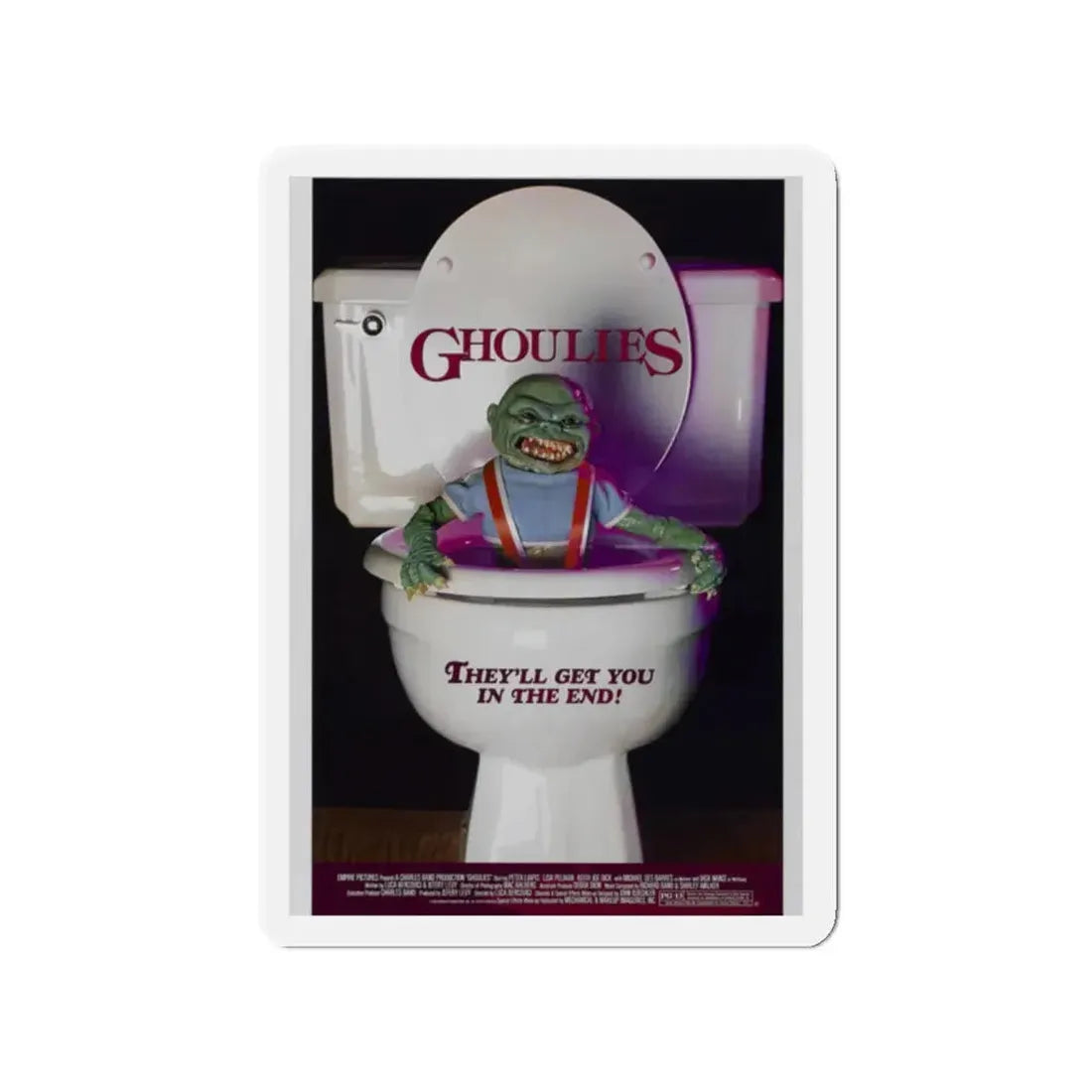 GHOULIES 1985 Movie Poster - Refrigerator Magnet 2 Inch - The Sticker Space