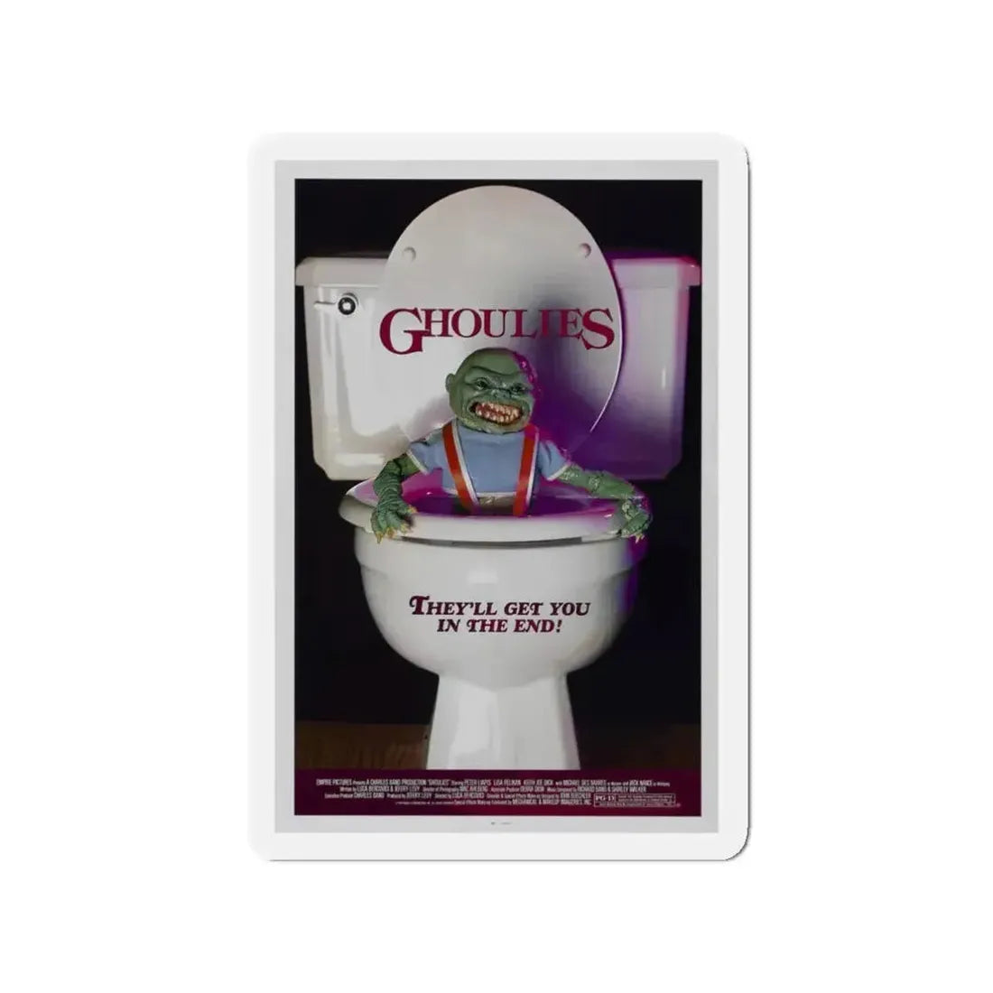 GHOULIES 1985 Movie Poster - Refrigerator Magnet - The Sticker Space