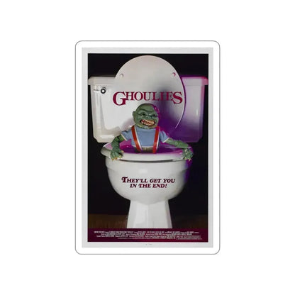 GHOULIES 1985 Movie Poster STICKER Vinyl Die-Cut Decal 4 Inch - The Sticker Space