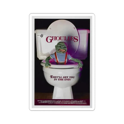 GHOULIES 1985 Movie Poster - STICKER Vinyl Kiss-Cut Decal 2 Inch White - The Sticker Space