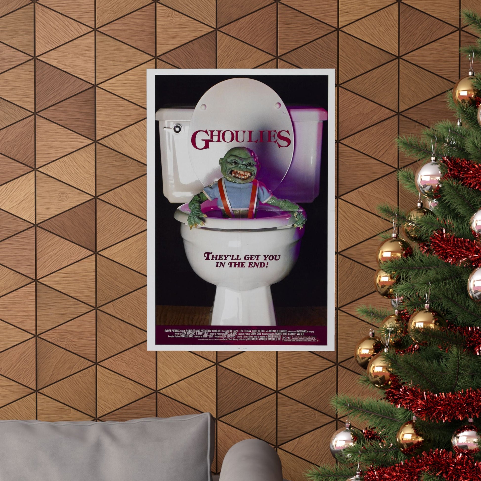 GHOULIES 1985 - Paper Movie Poster-The Sticker Space