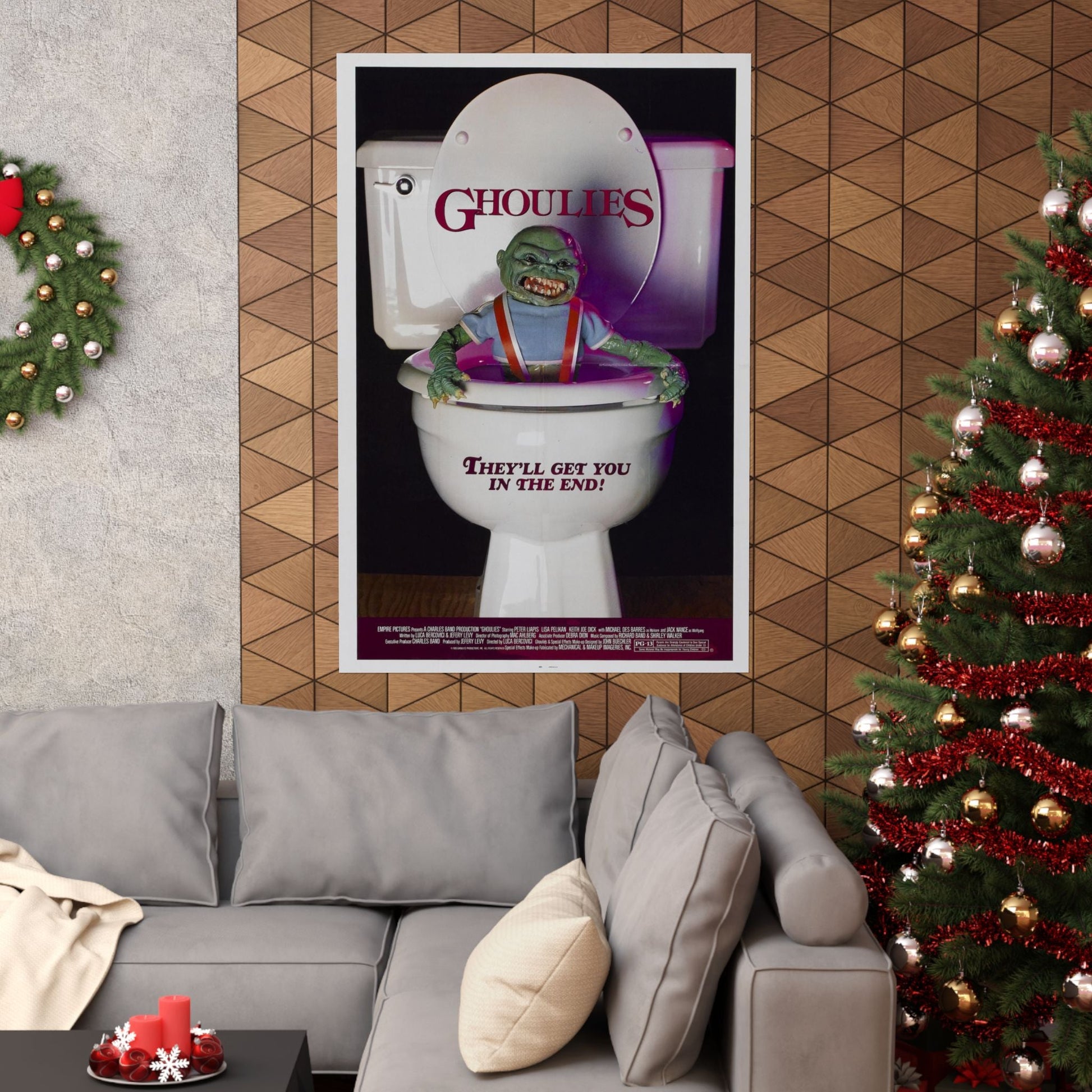 GHOULIES 1985 - Paper Movie Poster-The Sticker Space