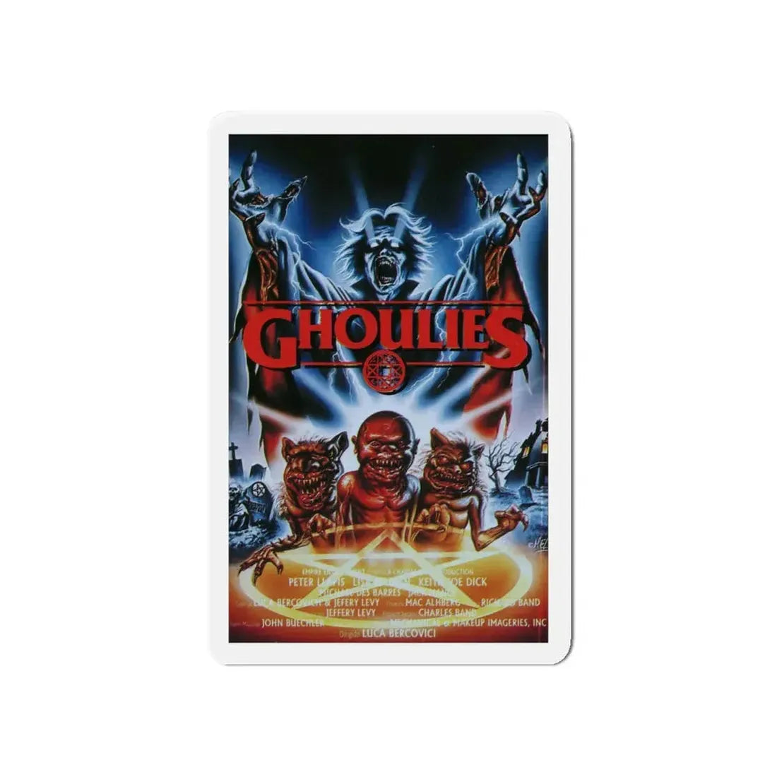 GHOULIES (2) 1985 Movie Poster - Refrigerator Magnet 5 Inch - The Sticker Space