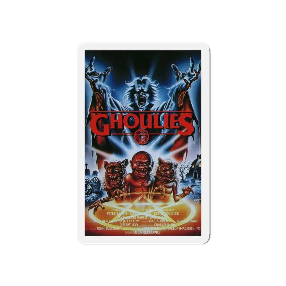 GHOULIES (2) 1985 Movie Poster - Refrigerator Magnet 6 Inch - The Sticker Space