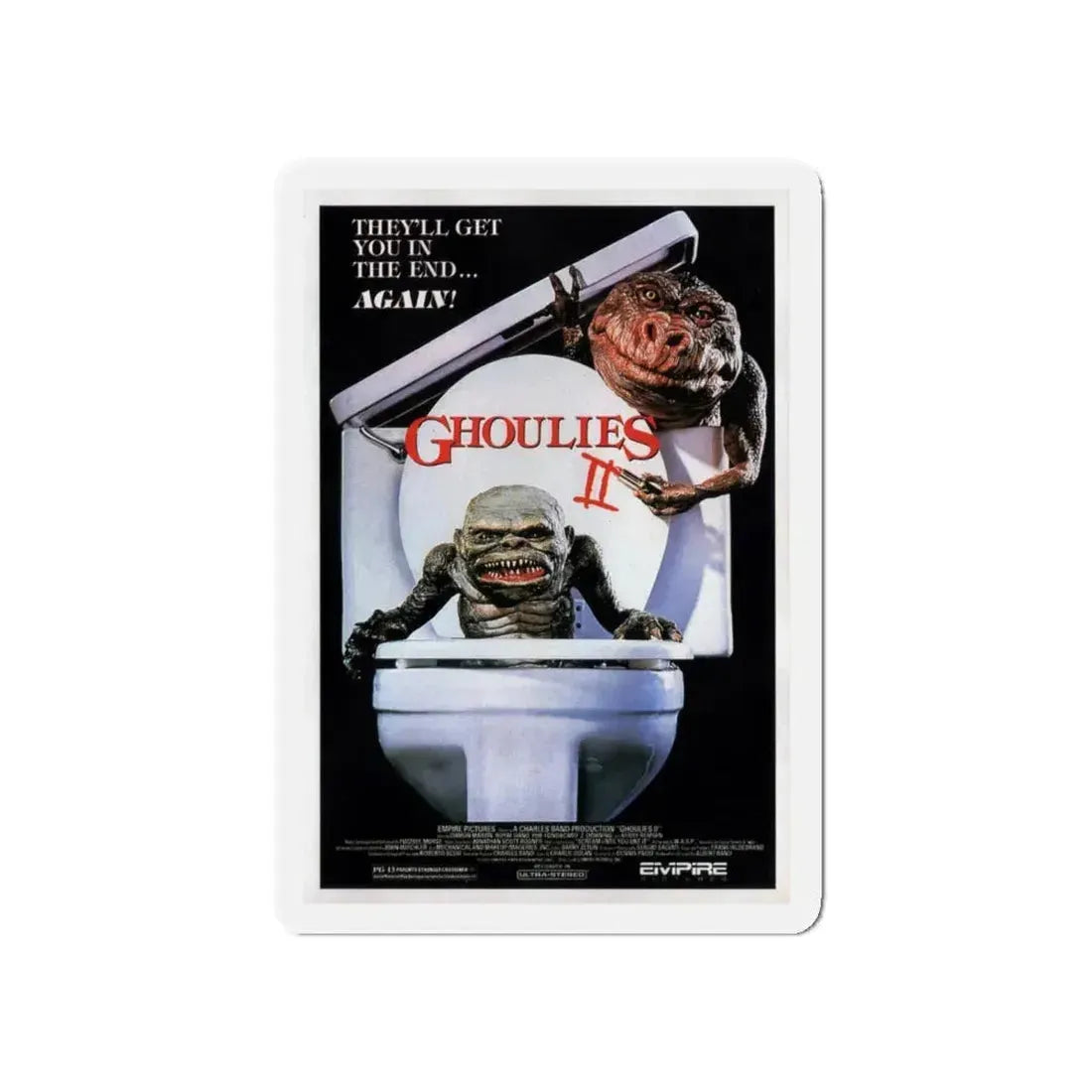 GHOULIES II 1988 Movie Poster - Refrigerator Magnet 5 Inch - The Sticker Space