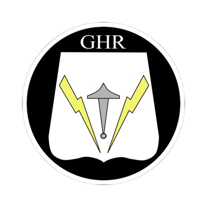 GHR Shield 2 (Denmark) (Coat of Arms) STICKER Vinyl Kiss-Cut Decal 4 Inch White - The Sticker Space