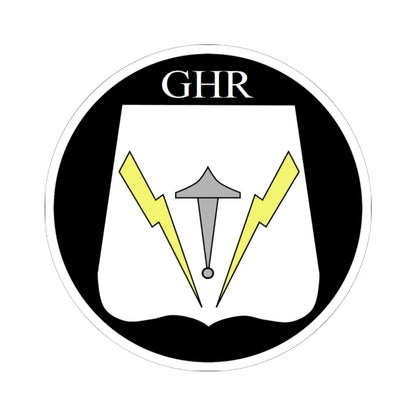 GHR Shield 2 (Denmark) (Coat of Arms) STICKER Vinyl Kiss-Cut Decal 6 Inch White - The Sticker Space