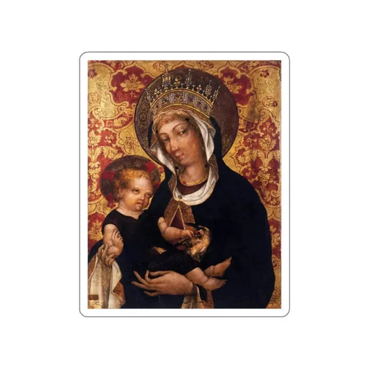 GIAMBONO, Michele - Virgin and Child (Artwork) STICKER Vinyl Die-Cut Decal White Die-Cut 2 Inch - The Sticker Space