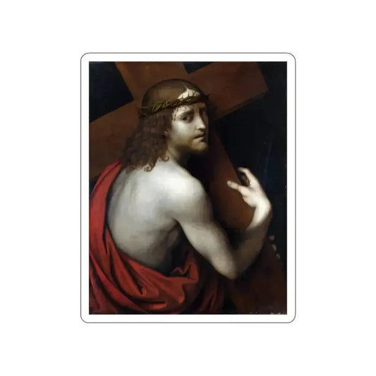 GIAMPIETRINO - Christ carrying his Cross (Artwork) STICKER Vinyl Die-Cut Decal White Die-Cut 2 Inch - The Sticker Space
