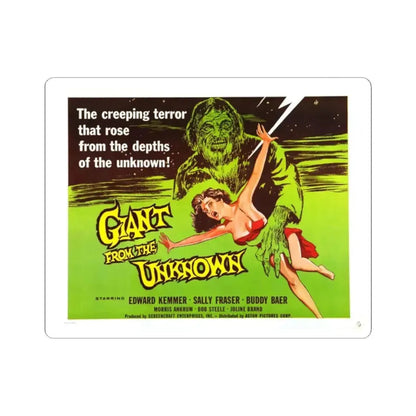 GIANT FROM THE UNKNOWN 1958 Movie Poster - STICKER Vinyl Kiss-Cut Decal 2 Inch White - The Sticker Space
