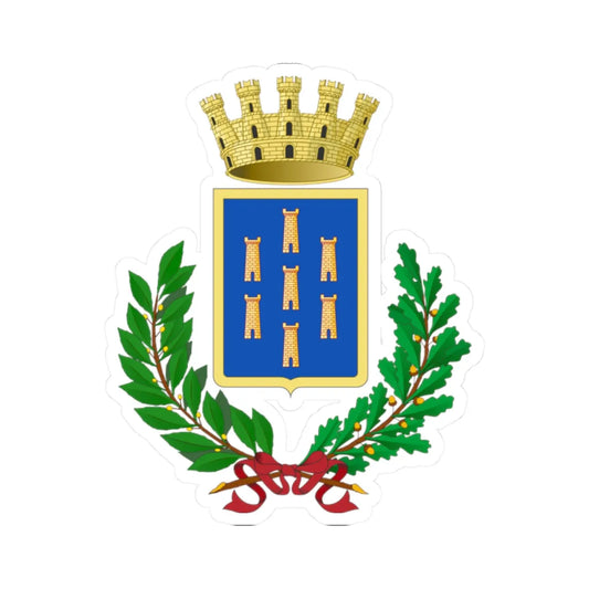 Giarre-Stemma (Italy) (Coat of Arms) STICKER Vinyl Kiss-Cut Decal 2 Inch White - The Sticker Space