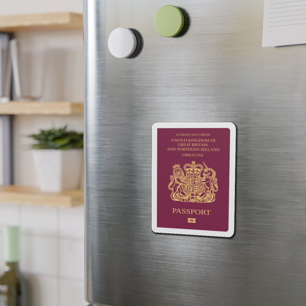 Gibraltar Passport - Die-Cut Magnet-The Sticker Space