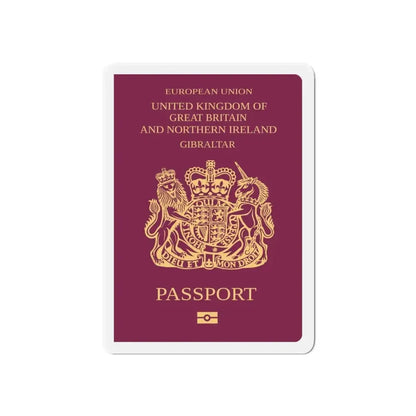 Gibraltar Passport - Refrigerator Magnet 6 Inch - The Sticker Space