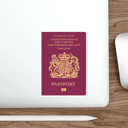 Gibraltar Passport STICKER Vinyl Die-Cut Decal-The Sticker Space