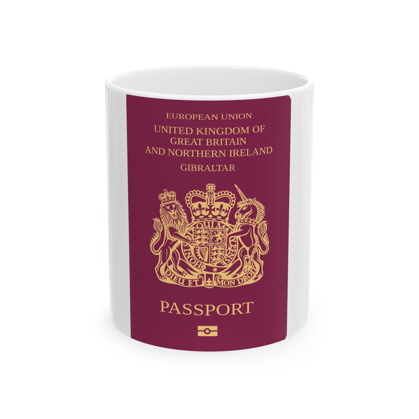 Gibraltar Passport - White Coffee Mug