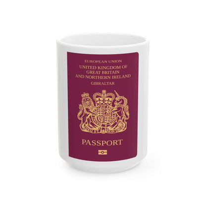 Gibraltar Passport - White Coffee Mug