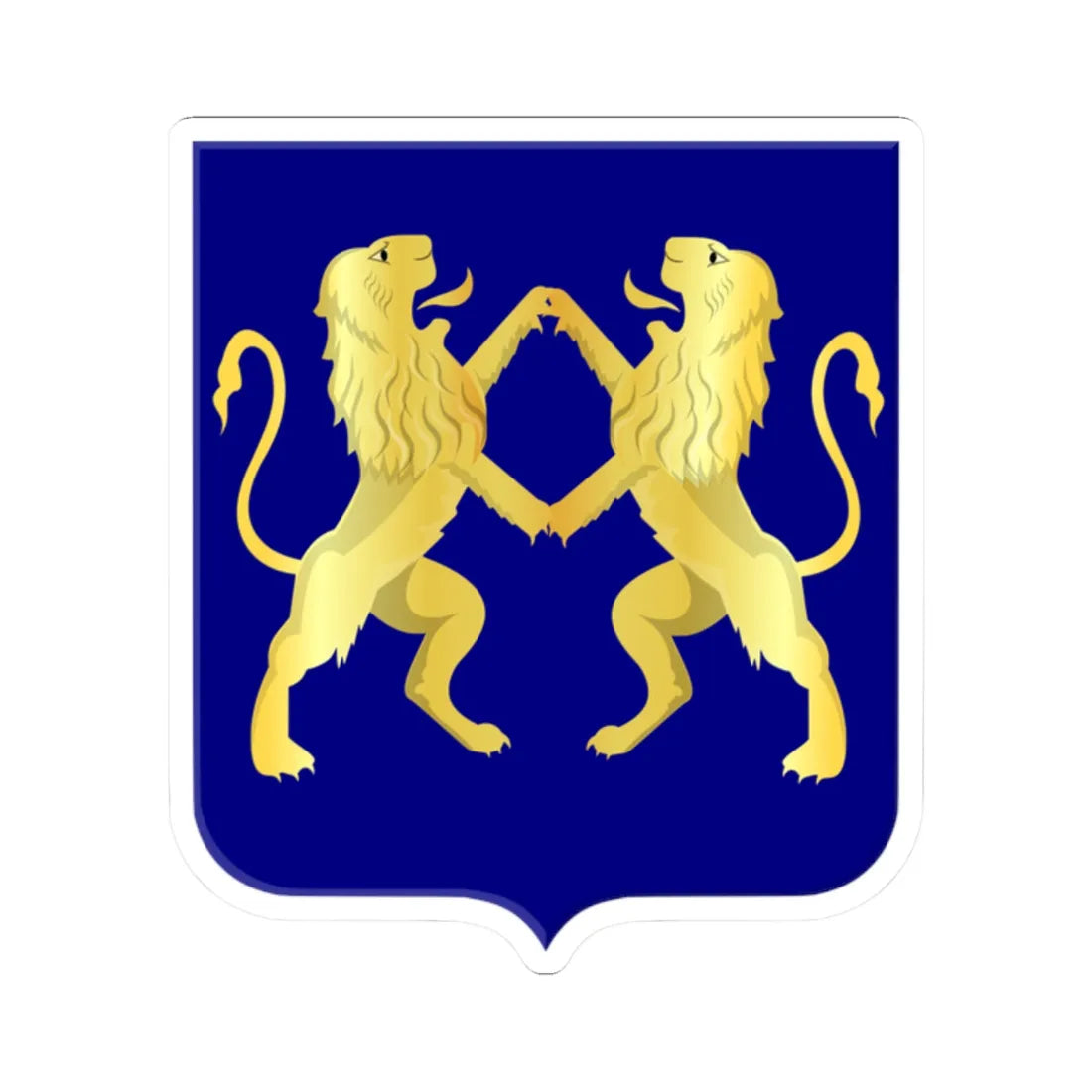 Giessen-Nieuwkerk wapen (Netherlands) (Coat of Arms) STICKER Vinyl Kiss-Cut Decal 2 Inch White - The Sticker Space