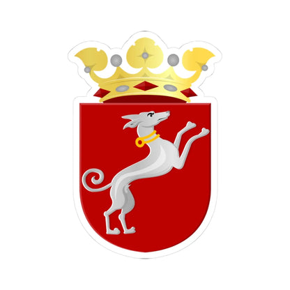 Gieten wapen (Netherlands) (Coat of Arms) STICKER Vinyl Kiss-Cut Decal 3 Inch White - The Sticker Space