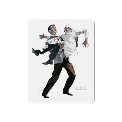 Gifts from Allerton, 1943 (Magazine Illustration) Refrigerator Magnet 4 Inch Die-Cut - The Sticker Space