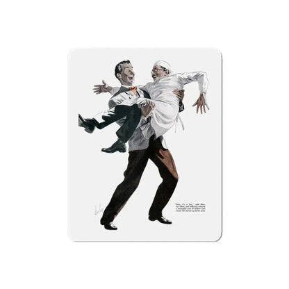 Gifts from Allerton, 1943 (Magazine Illustration) Refrigerator Magnet - The Sticker Space