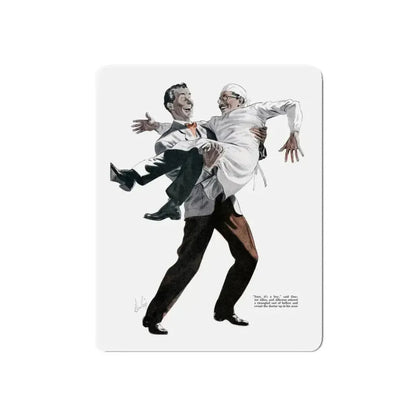 Gifts from Allerton, 1943 (Magazine Illustration) Refrigerator Magnet - The Sticker Space