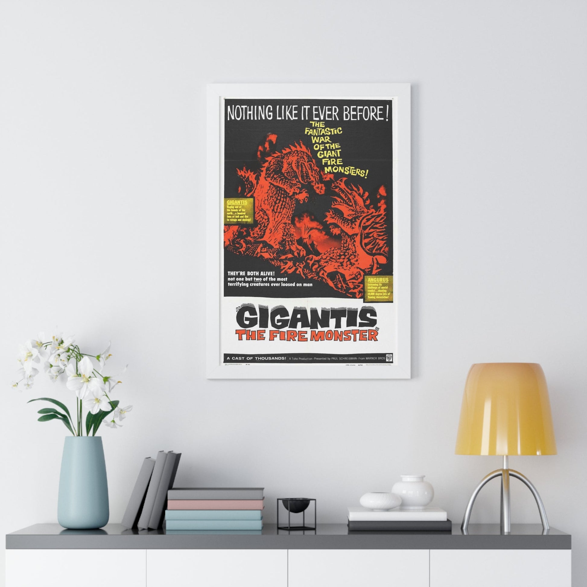 GIGANTIS THE FIRE MONSTER 1959 - Framed Movie Poster-The Sticker Space