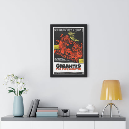 GIGANTIS THE FIRE MONSTER 1959 - Framed Movie Poster-The Sticker Space