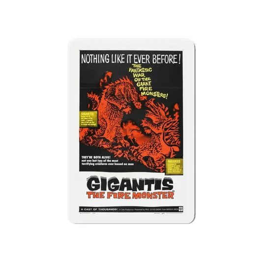 GIGANTIS THE FIRE MONSTER 1959 Movie Poster - Refrigerator Magnet 6 Inch - The Sticker Space