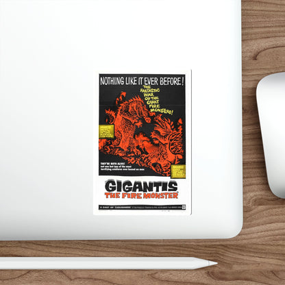 GIGANTIS THE FIRE MONSTER 1959 Movie Poster STICKER Vinyl Die-Cut Decal-The Sticker Space