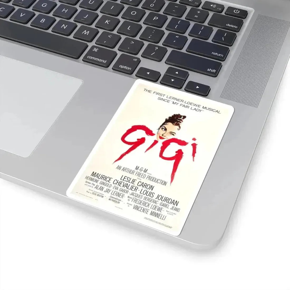 Gigi 1958 Movie Poster - STICKER Vinyl Kiss-Cut Decal - The Sticker Space