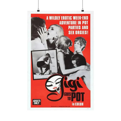 GIGI GOES TO POT 1971 - Paper Movie Poster - The Sticker Space