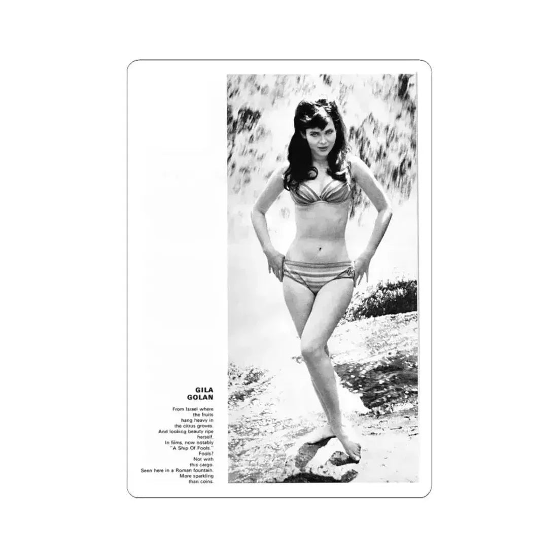 Gila Golan #119 (Vintage Female Icon) STICKER Vinyl Kiss-Cut Decal 3 Inch White - The Sticker Space