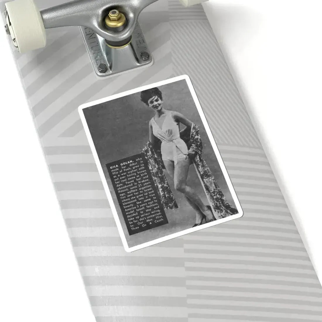 Gila Golan #125 (Vintage Female Icon) STICKER Vinyl Kiss-Cut Decal - The Sticker Space