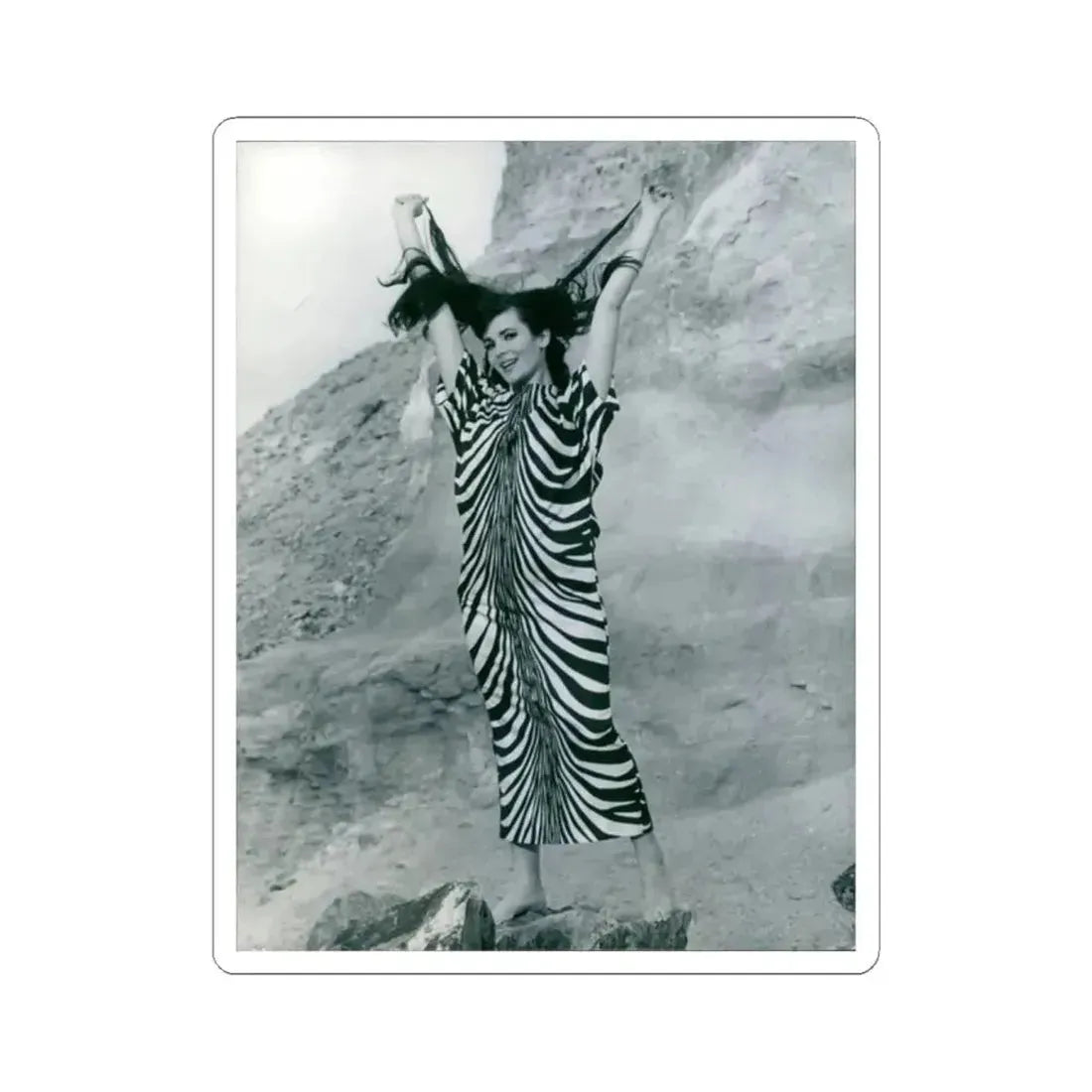 Gila Golan #132 (Vintage Female Icon) STICKER Vinyl Kiss-Cut Decal 2 Inch White - The Sticker Space