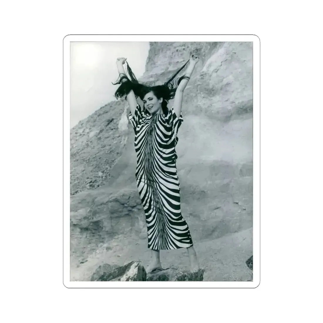 Gila Golan #132 (Vintage Female Icon) STICKER Vinyl Kiss-Cut Decal 4 Inch White - The Sticker Space