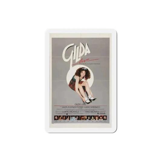Gilda Live 1980 Movie Poster Refrigerator Magnet 2 Inch - The Sticker Space