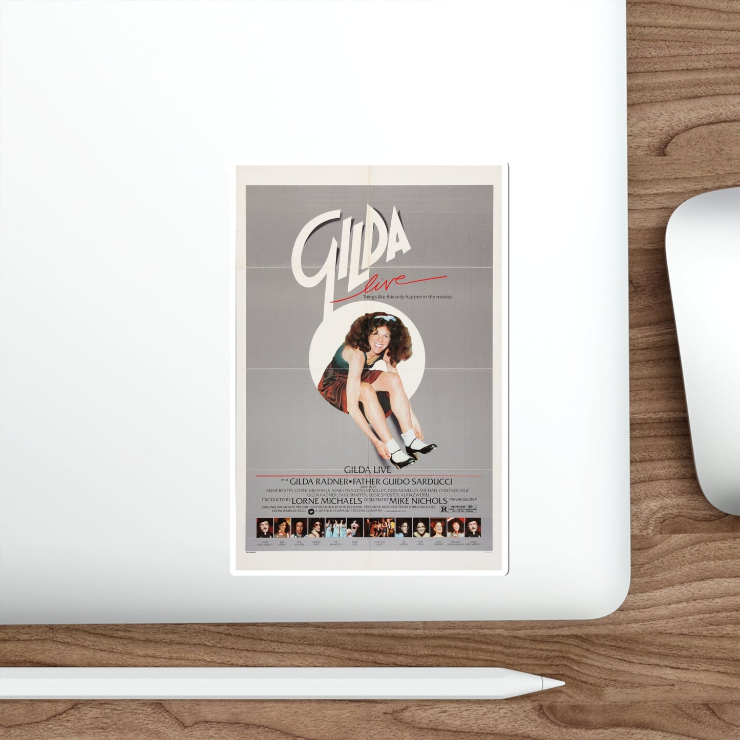 Gilda Live 1980 Movie Poster STICKER Vinyl Die-Cut Decal-The Sticker Space