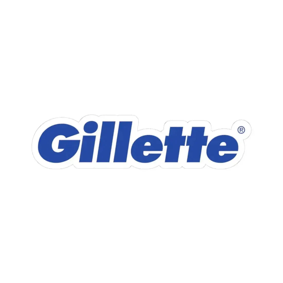 Gillette (1989-2008) (Logo) STICKER Vinyl Kiss-Cut Decal 3 Inch White - The Sticker Space
