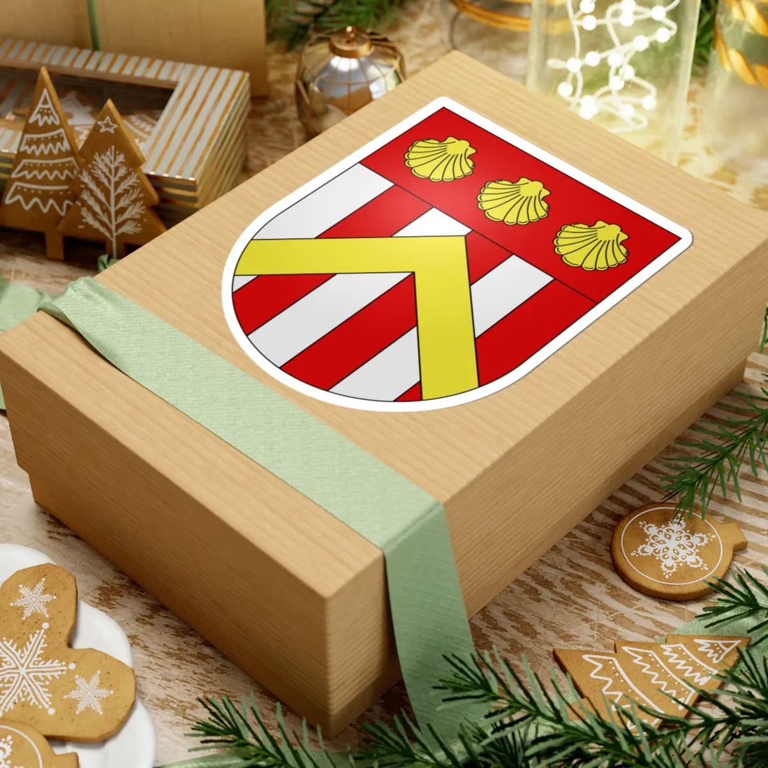 Gilly-coat of arms (Switzerland) (Coat of Arms) STICKER Vinyl Kiss-Cut Decal - The Sticker Space