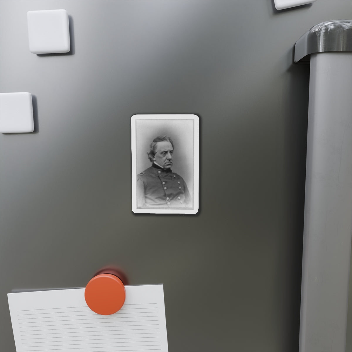 Gilman Marston, Head-And-Shoulders Portrait, Facing Right, In Uniform (U.S. Civil War) Refrigerator Magnet-The Sticker Space