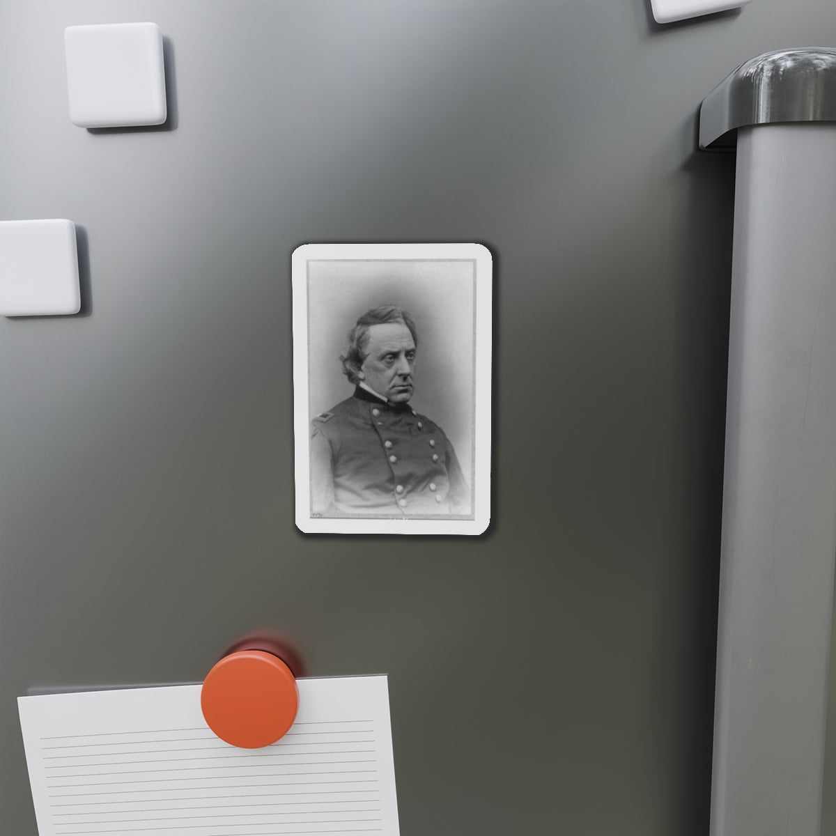 Gilman Marston, Head-And-Shoulders Portrait, Facing Right, In Uniform (U.S. Civil War) Refrigerator Magnet-The Sticker Space