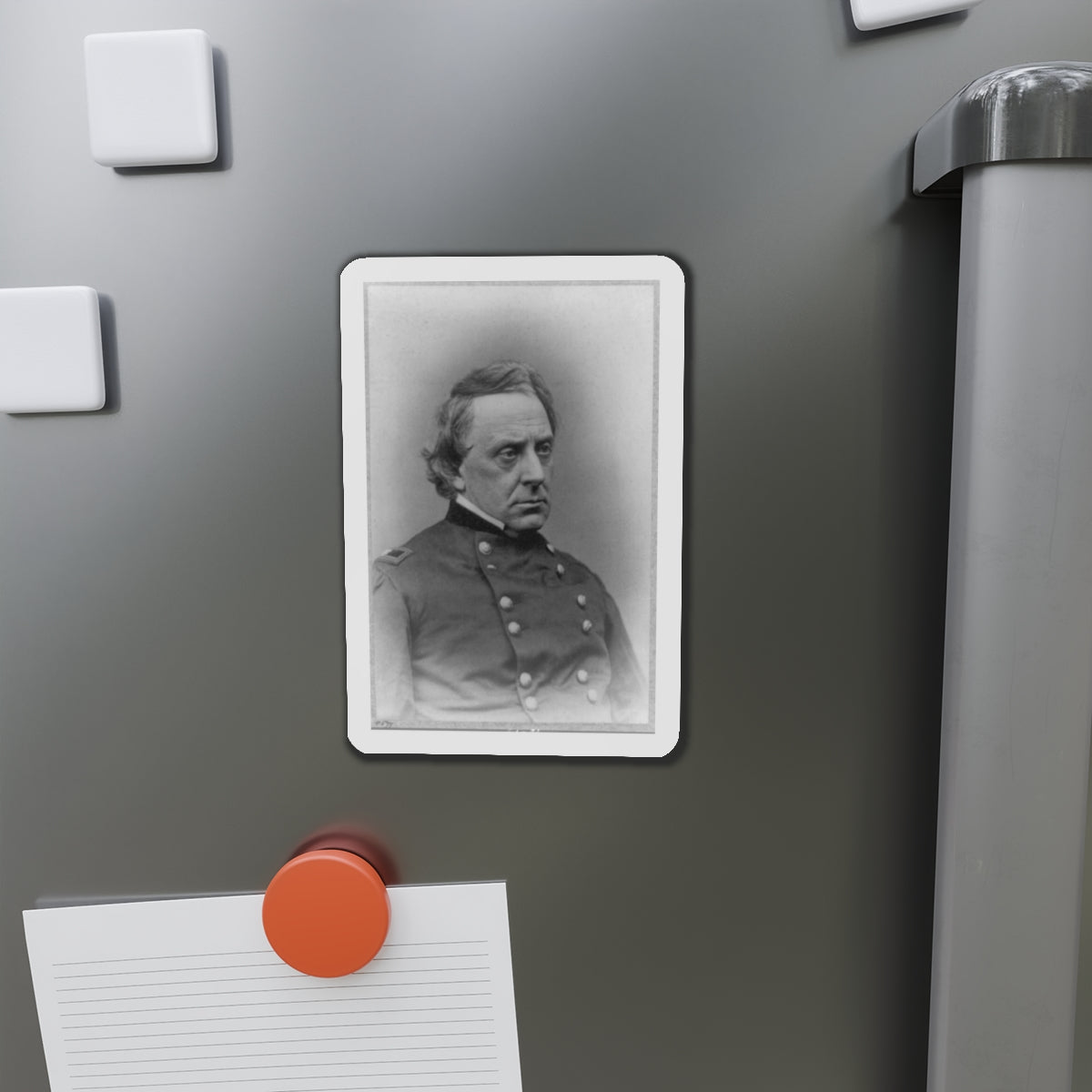 Gilman Marston, Head-And-Shoulders Portrait, Facing Right, In Uniform (U.S. Civil War) Refrigerator Magnet-The Sticker Space